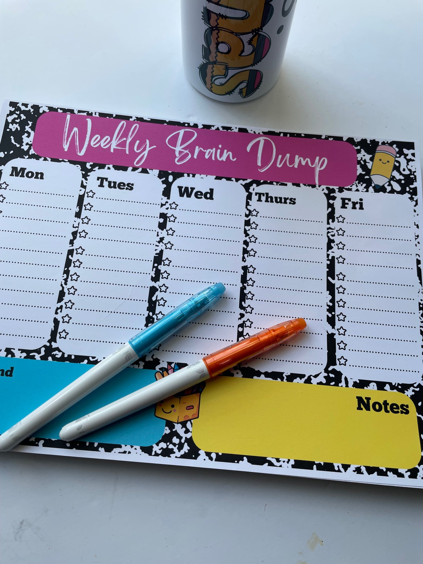 Weekly Brain Dump Weekly Planner