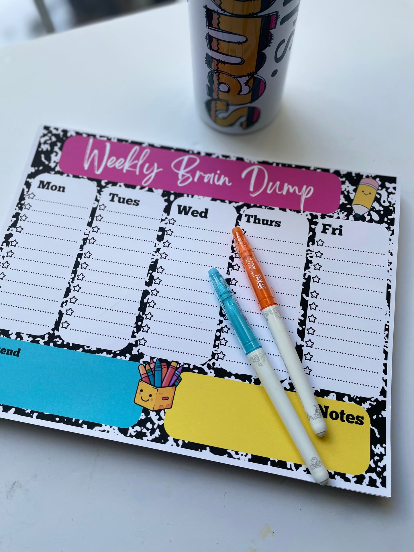 Weekly Brain Dump Weekly Planner