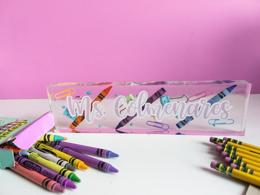 Personalized Teacher Name Plate | Teacher Gift | Teacher Gift Personalized | School | Teacher | Gift | Personalized Gift | Custom Gift