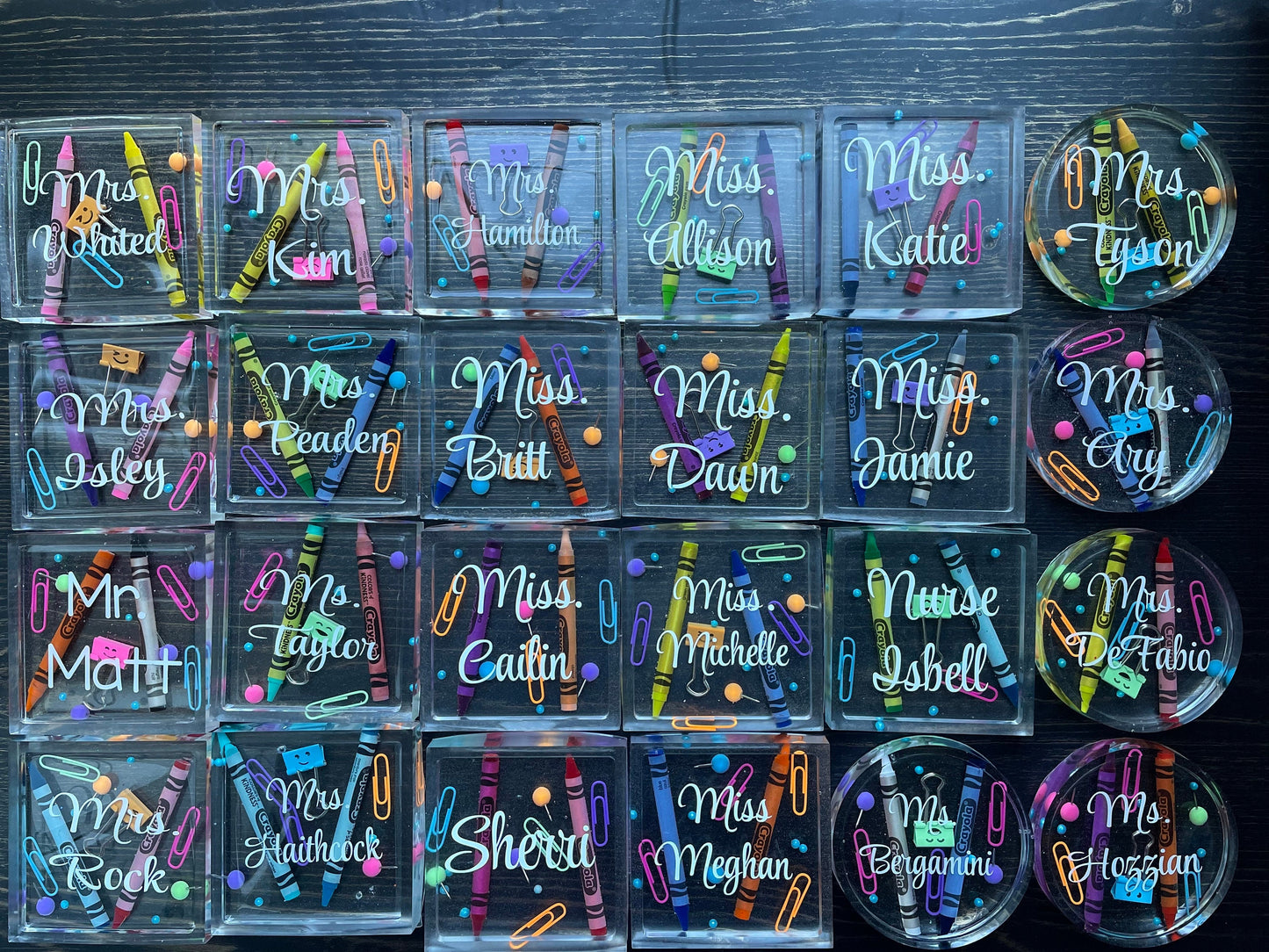 Personalized Teacher Appreciation Coaster, Gift for Teacher, Teacher Appreciation Gift, Teacher Gift, Teacher, Principal, Teacher Aide