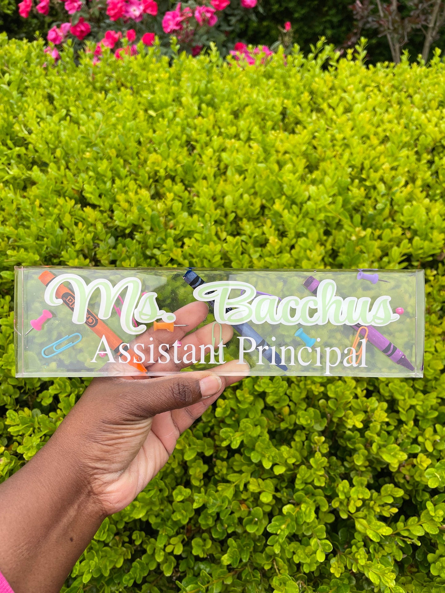 Personalized Teacher Name Plate | Teacher Gift | Teacher Gift Personalized | School | Teacher | Gift | Personalized Gift | Custom Gift