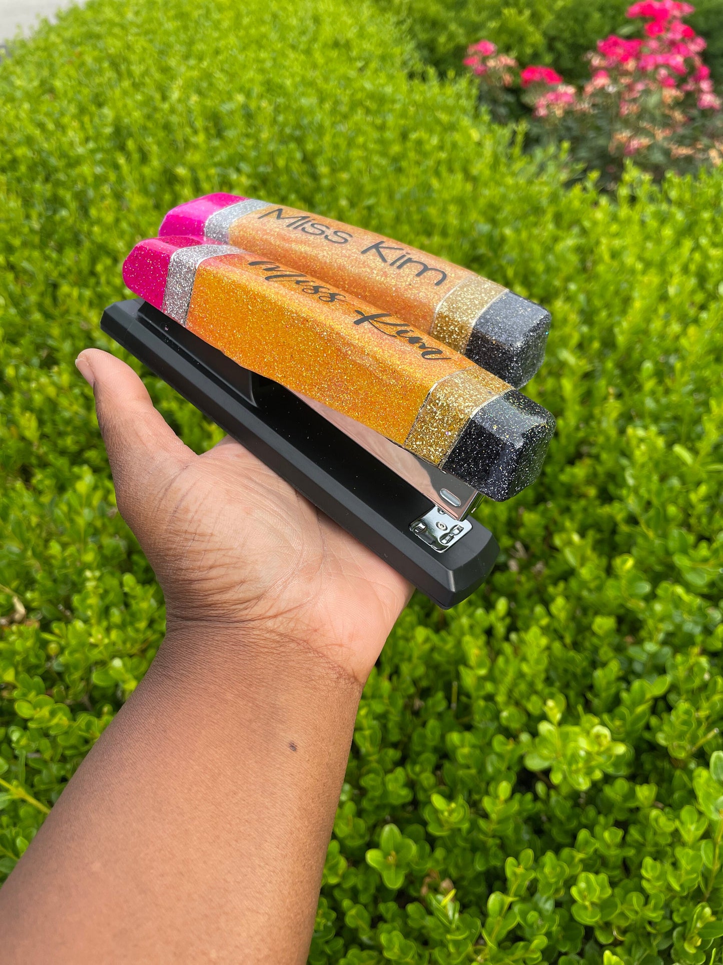Personalized Stapler, glitter stapler, pencil stapler, teacher appreciation