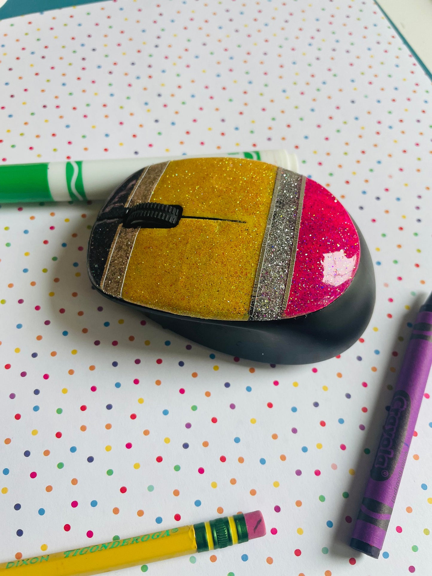 Glitter wireless mouse