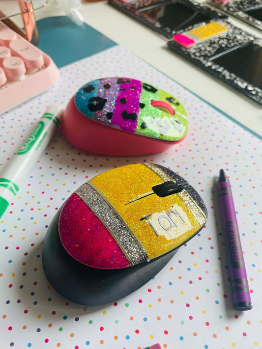 Glitter wireless mouse