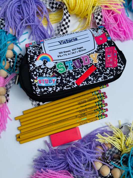 Pencil pouch and pencil bundle
