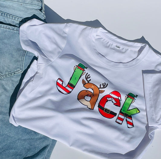 Christmas shirts personalized for kids