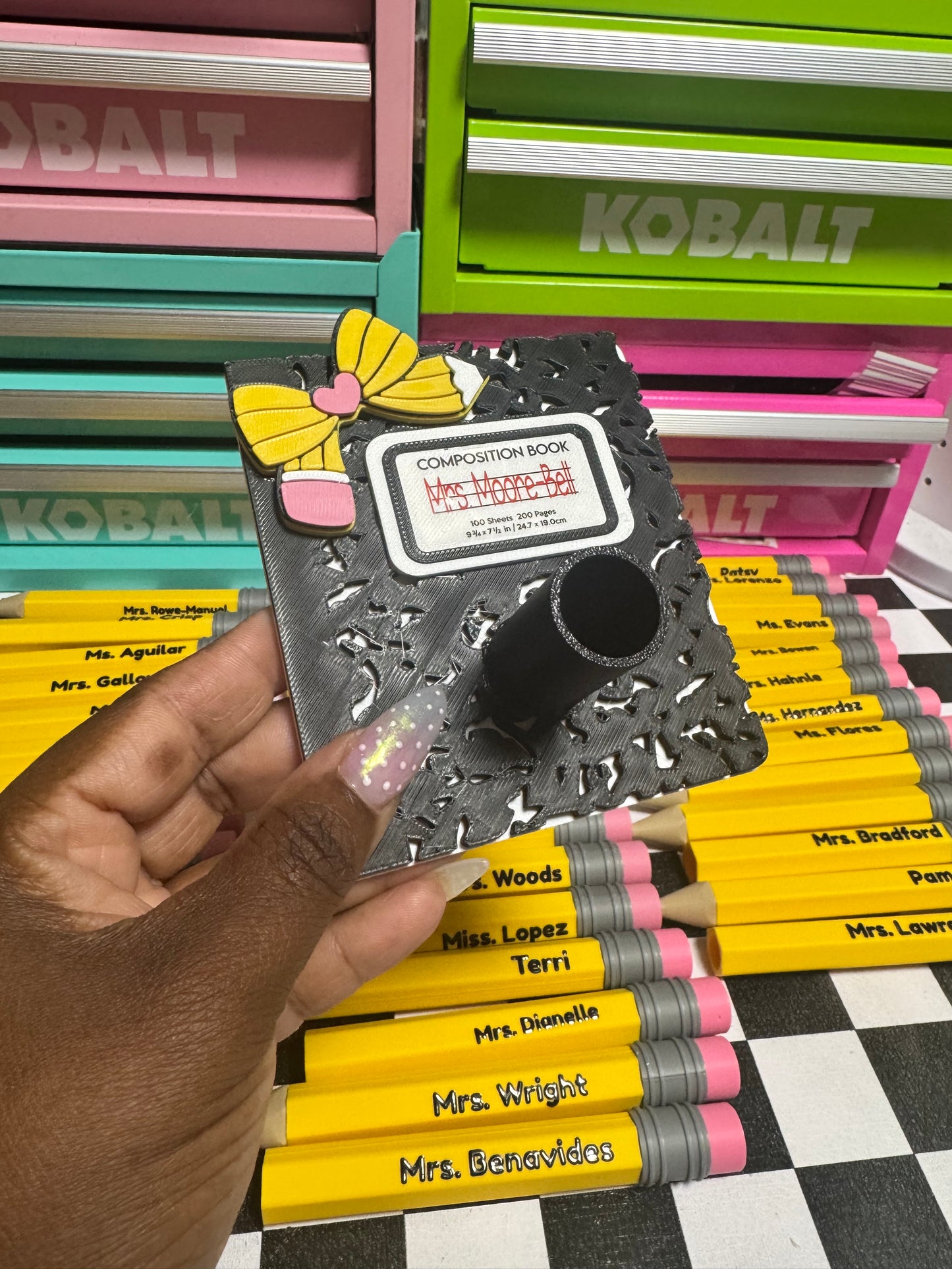 Jumbo pencil pen holder