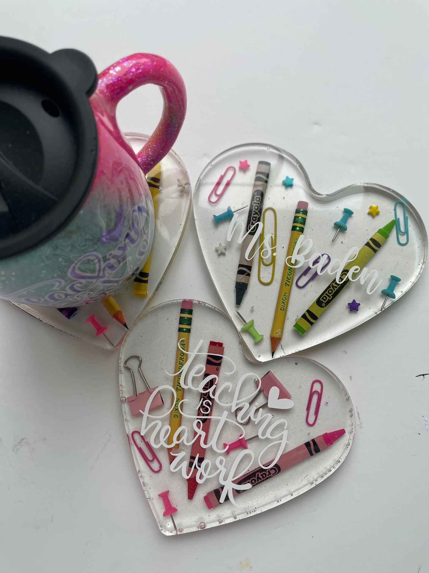 Valentine Teacher Coasters