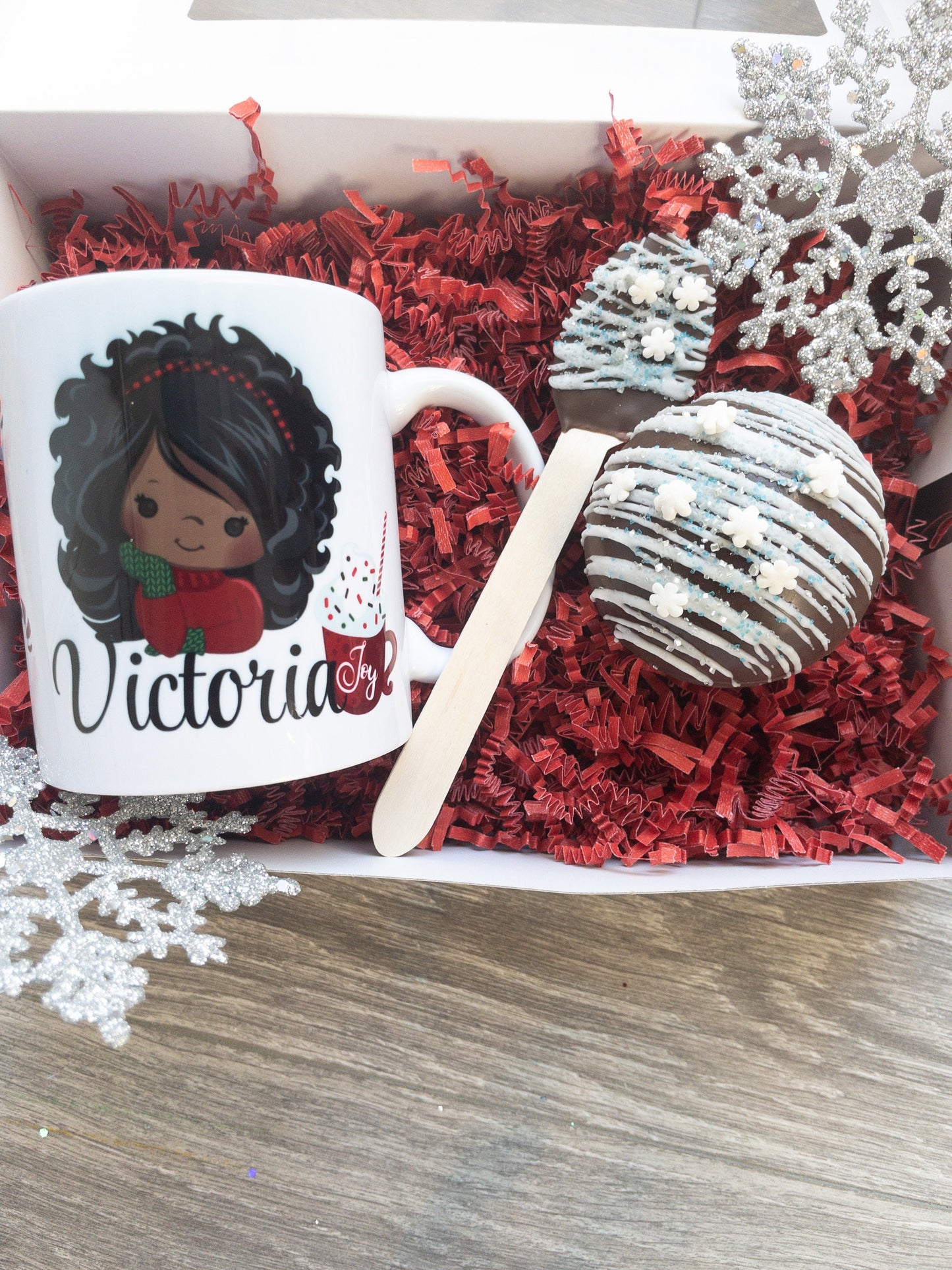 Christmas Eve Box, Personalized Mug, Hot Cocoa Bomb