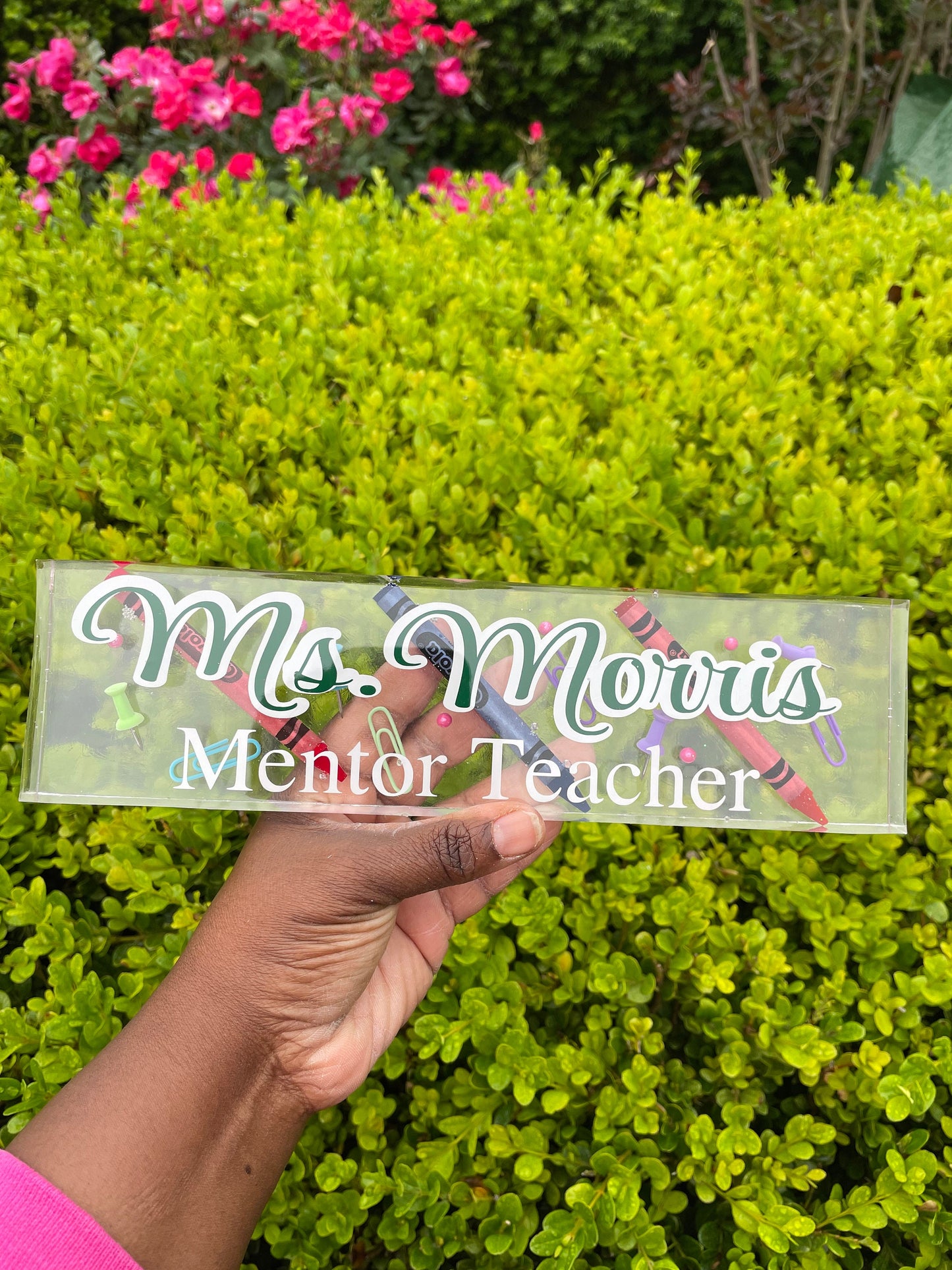 Personalized Teacher Name Plate | Teacher Gift | Teacher Gift Personalized | School | Teacher | Gift | Personalized Gift | Custom Gift